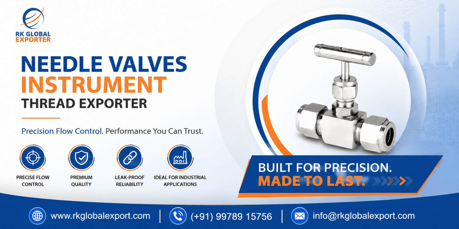 Needle Valves Instrument Tread Exporter