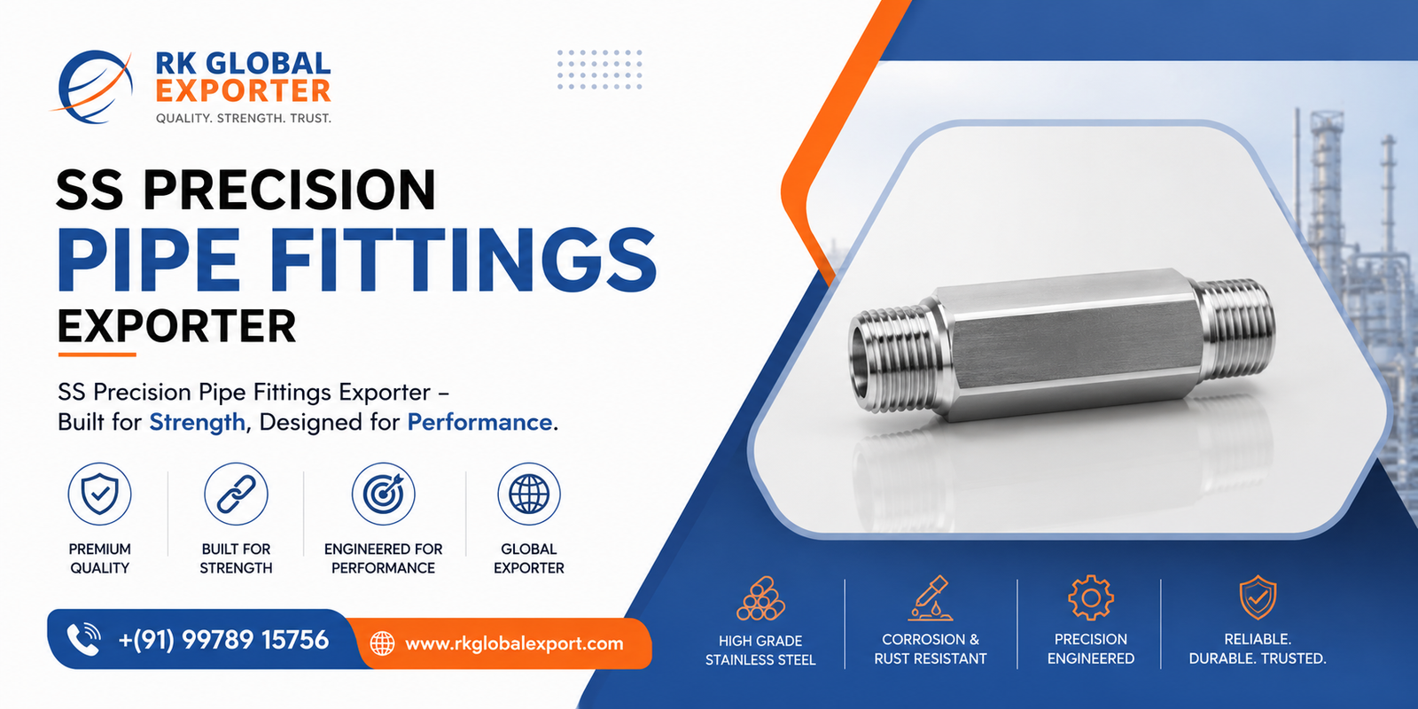 SS Precision Pipe Fittings Exporter