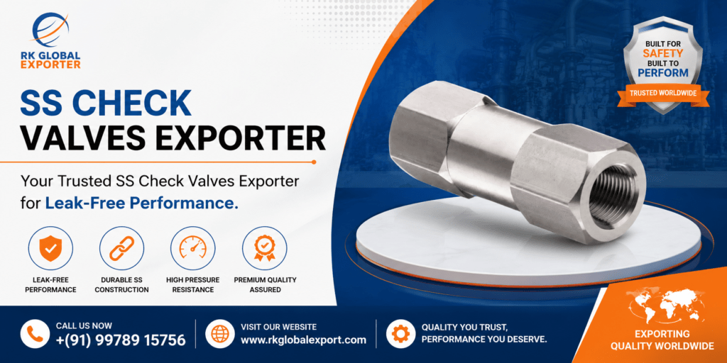 SS Check Valves Exporter