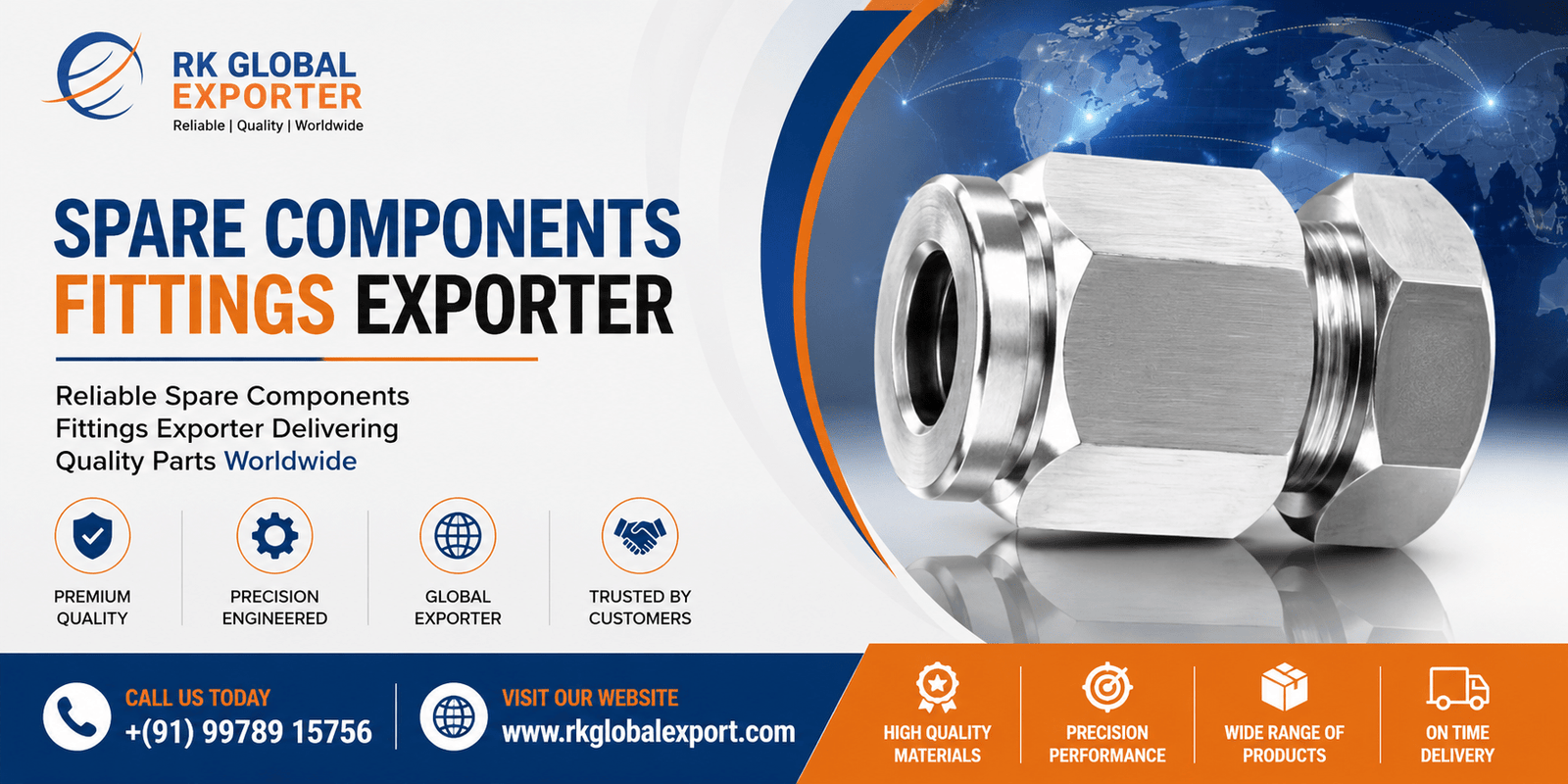 Spare Components Fittings Exporter