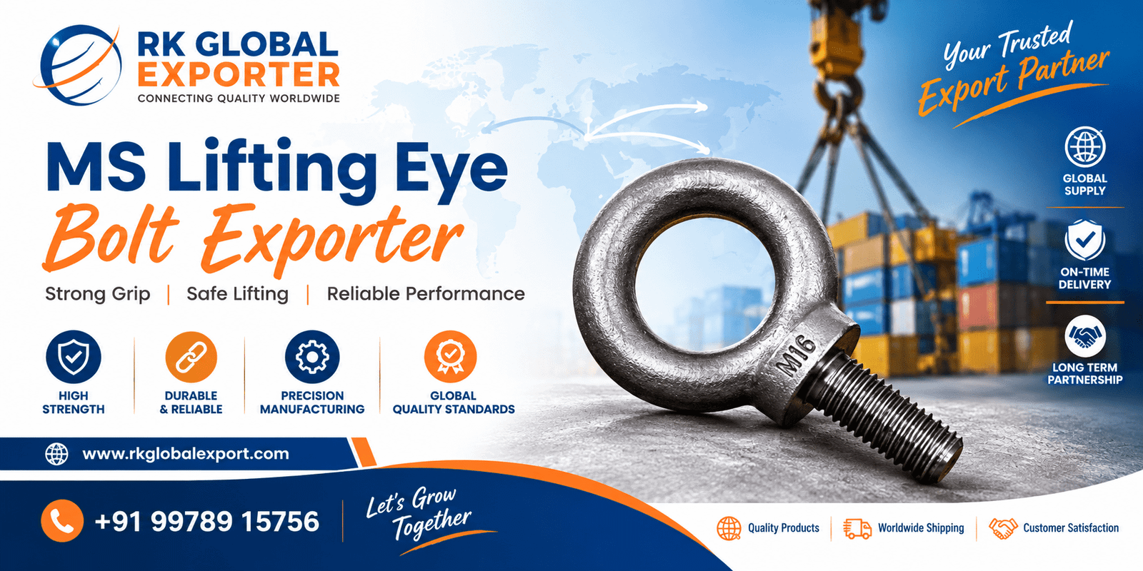 MS Lifting Eye Bolt Exporter