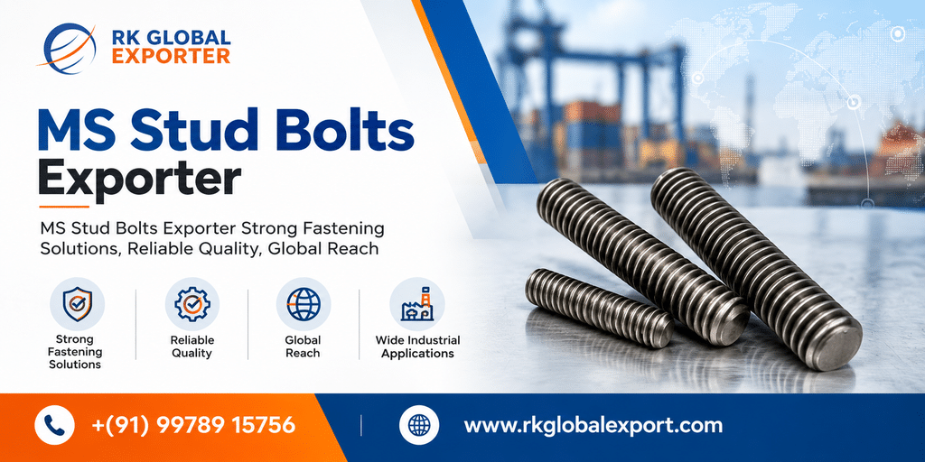 MS Stud Bolts Exporter