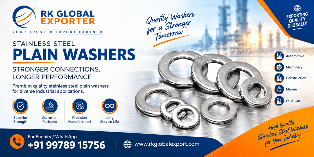 Stainless Steel Plain Washers Exporter