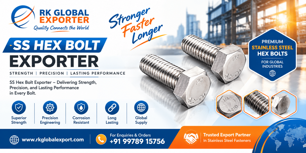 SS Hex Bolt Exporter