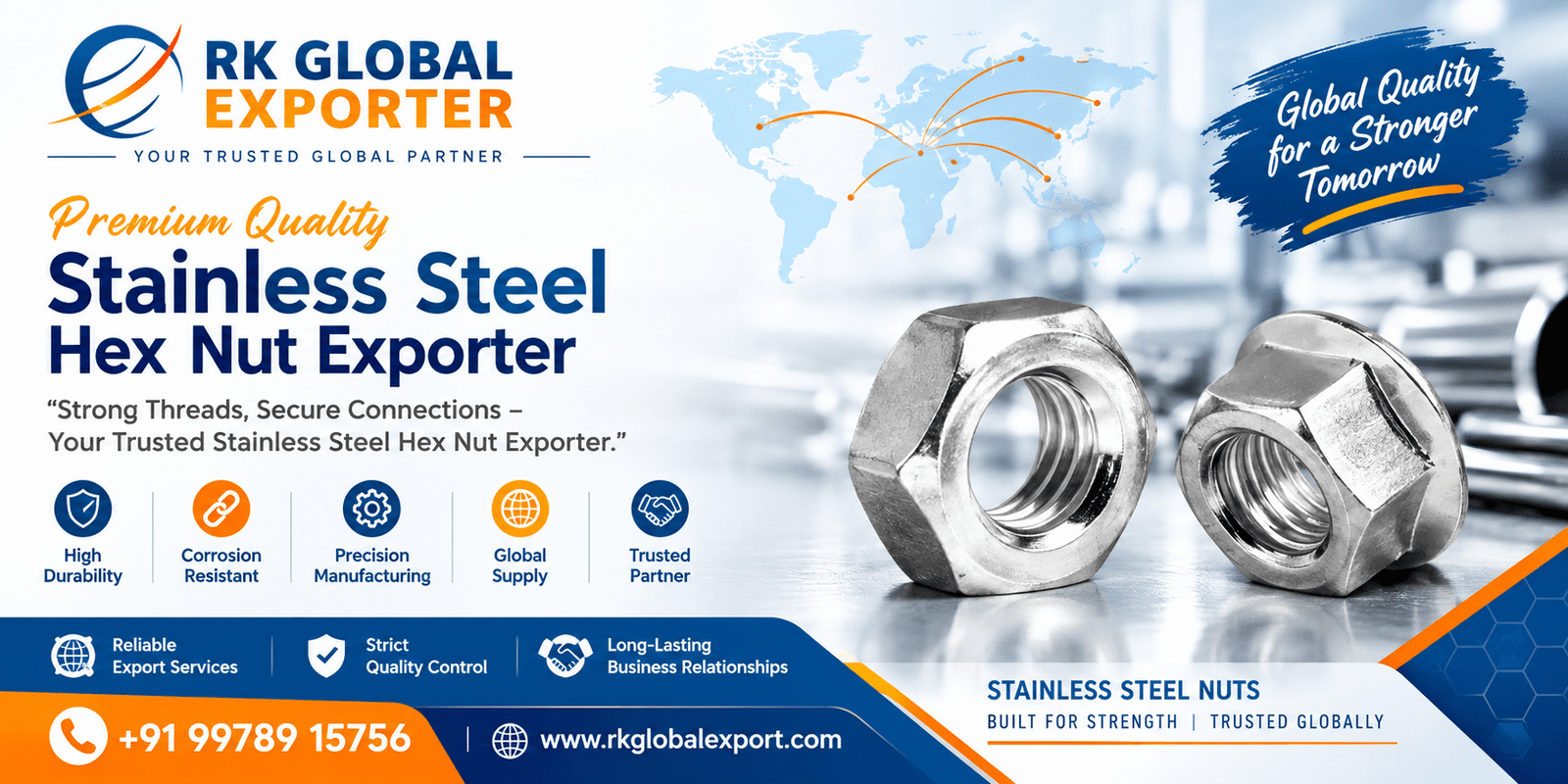 Stainless Steel Hex Nut Exporter